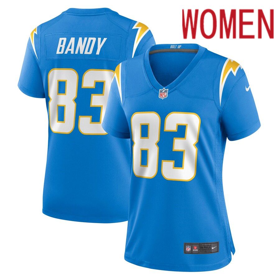 Women Los Angeles Chargers #83 Michael Bandy Nike Powder Blue Player Game NFL Jersey->women nfl jersey->Women Jersey